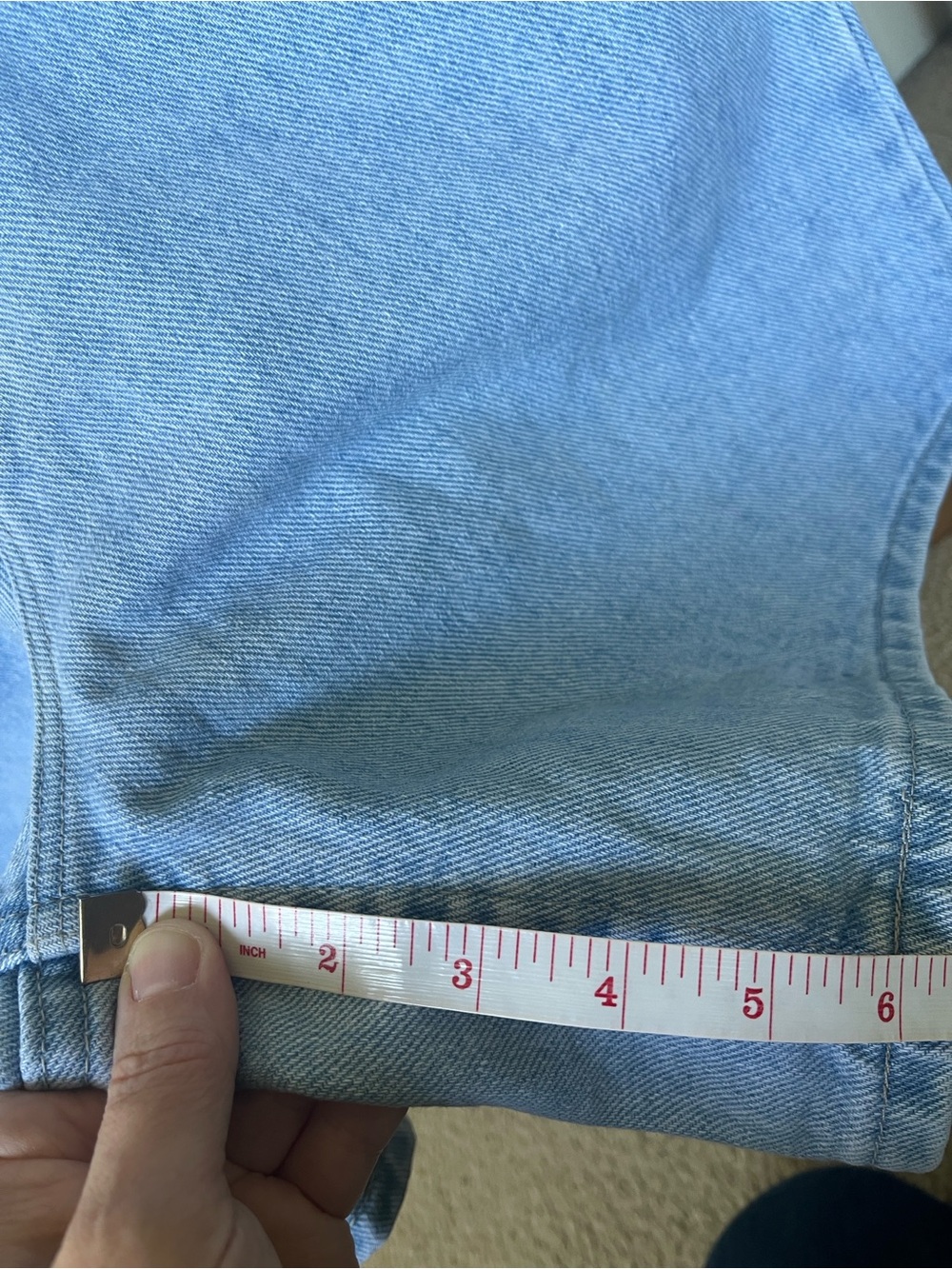 Lee Light Blue Denim Jean shorts - Picture 13 of 16